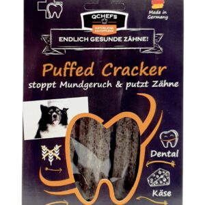 QCHEFS Puffed Cracker Hunde Zahnpflege