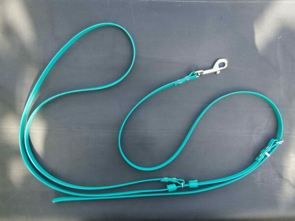 multifunktionale Biothane Handsfree-Leine (2-teilig), 16 mm breit