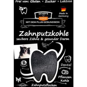 QCHEFS Zahnputzkohle Hunde